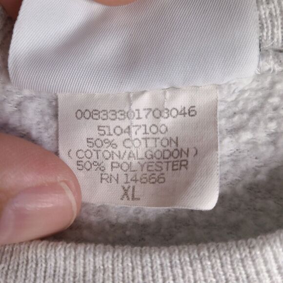 Vintage Crestview Bulldogs Sweatshirt Womens‎ XL Gray Lee Made In USA - Picture 4 of 16